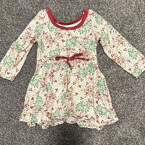 Floral Long Sleeve Kids Dress